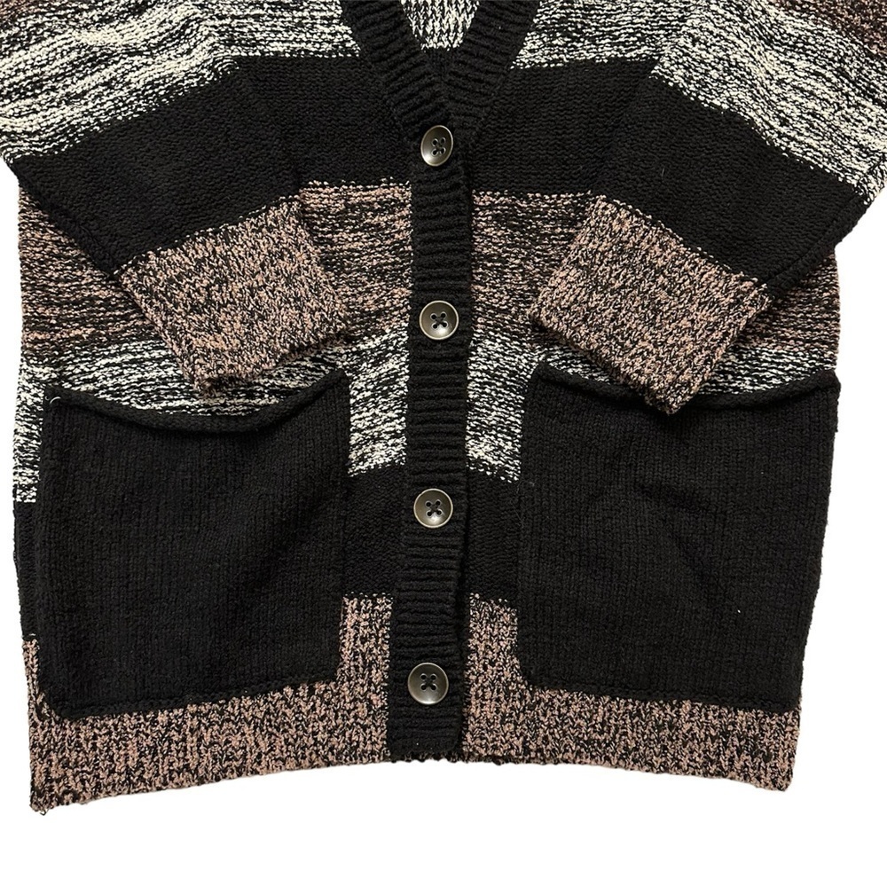 Free People Cardigan Sweater Southport Beach Oversized in Helsinki Combo Size XS - Picture 5 of 8